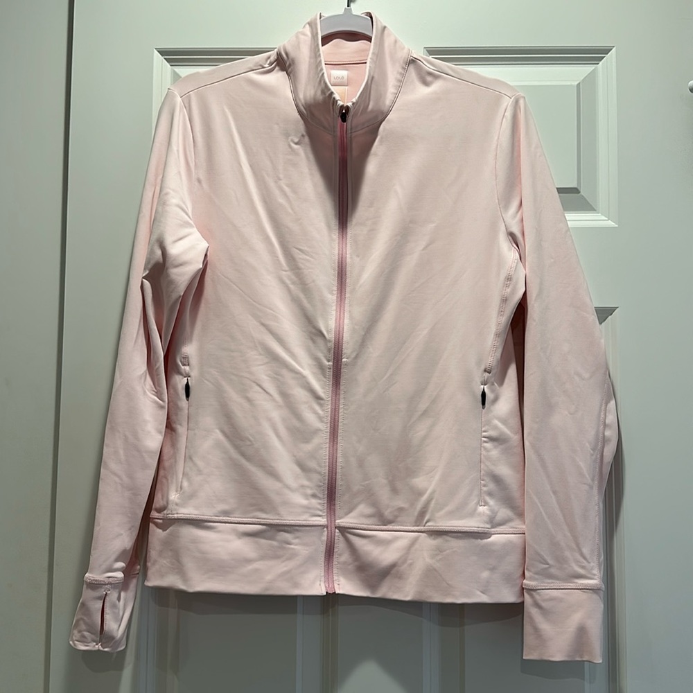 Lolë Women’s Large pink full zip active wear top